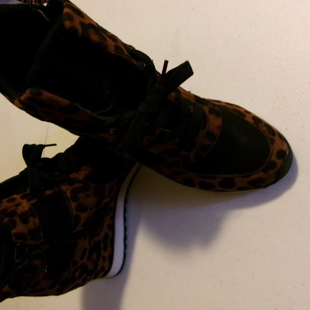 Tiger Print Ankle Boots
